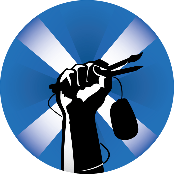 blue fist logo